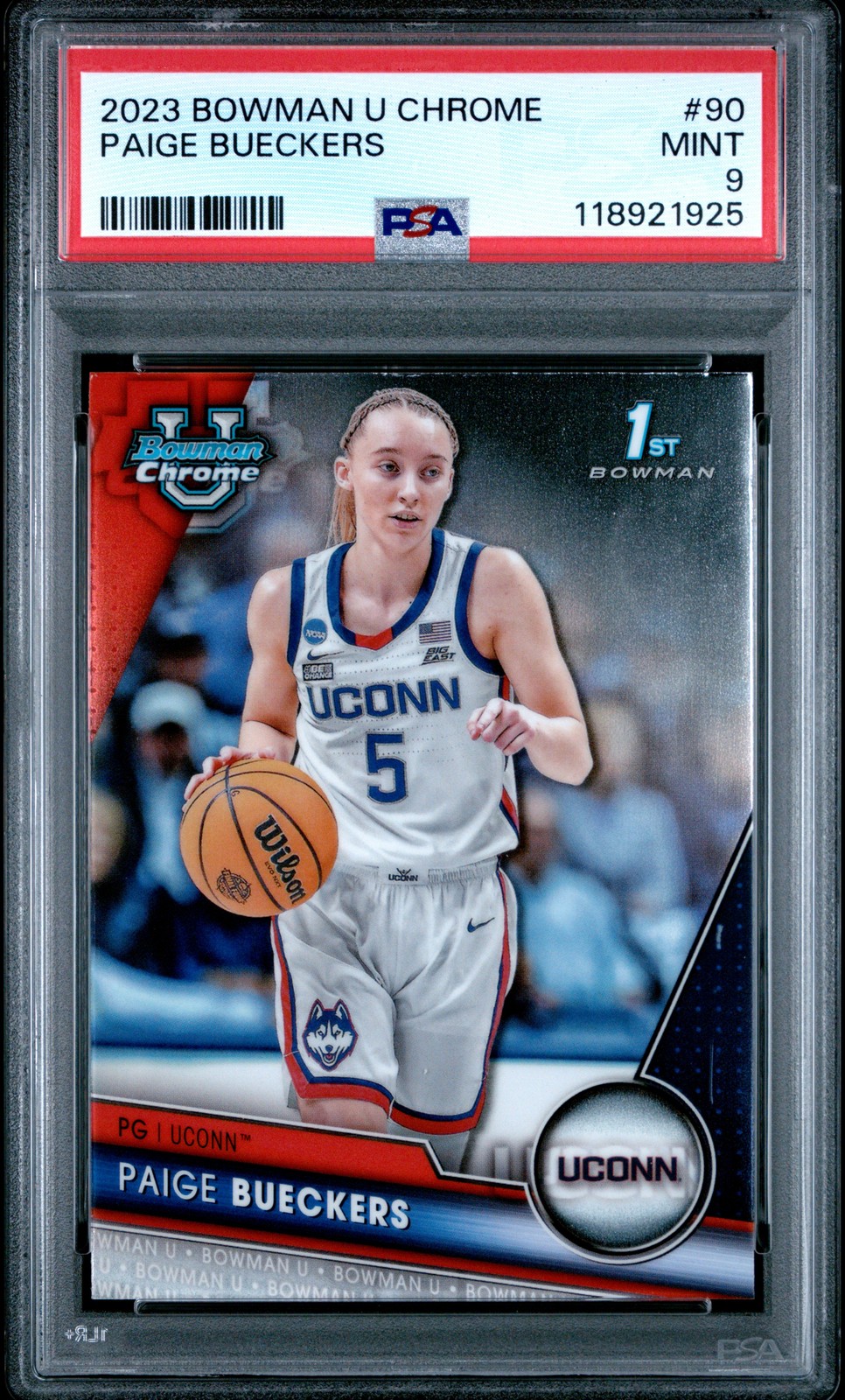 2023 BOWMAN UNIVERSITY CHROME #90 PAIGE BUECKERS PSA 9