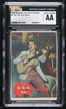 1956 Topps Bubbles Elvis Presley Go Go Go Elvis #1 CGC Authentic Altered 6ns