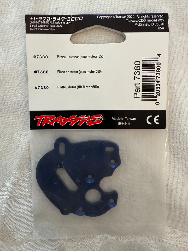 Placa de motor Traxxas 7380 para motor 550 1/16 Slash 4x4 Summit Ken Block Fiesta Foto 2 de 2