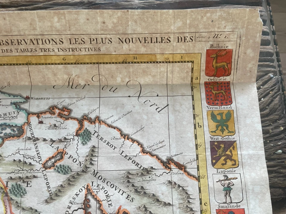 Chatelain 1720 Map Scandinavia Sweden Norway Finland Denmark Baltics Russia - Image 4 of 4