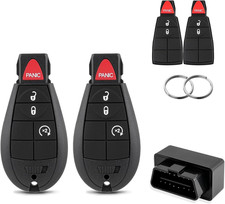 GQ4-53T DIY Key Fob Replacement with OBD Tool for Dodge Ram 1500 2013 black