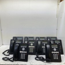 Lot of 10 Avaya 1608-I Text 700458532 IP Office Phones w/ Handsets Stands