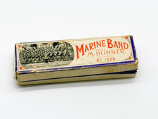 Vintage Hohner Marine Band 1896 Harmonica Empty Box Key A Made Germany
