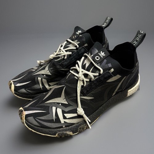 adidas Consortium x JUICE NMD Racer Primeknit Men’s 12 Black Silver
