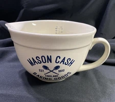 Mason Cash Batter Bowl With Pour Spout & Handle 1 Litre 35 Oz Liquid Mixing Bowl