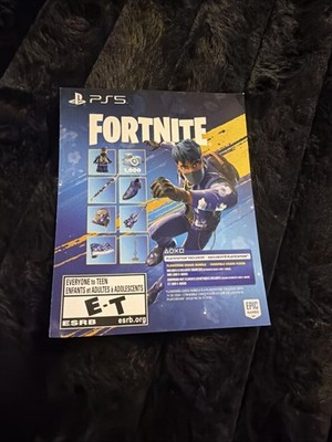 Fortnite Cobalt Star Bundle Code + 1000 V Bucks (Unscratched) PS5 NEW!