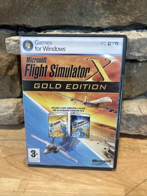 Microsoft Flight Simulator X Gold Edition PC Windows w/Acceleration Expansion