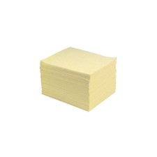 PIG MAT604 Absorbent Pad,Universal,Yellow,PK200 30RA03