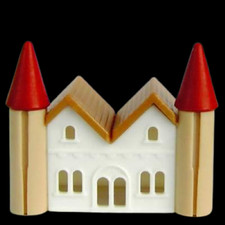 Ü eggs single figure with BPZ - "romantic crayon houses" - City Hall - 1997