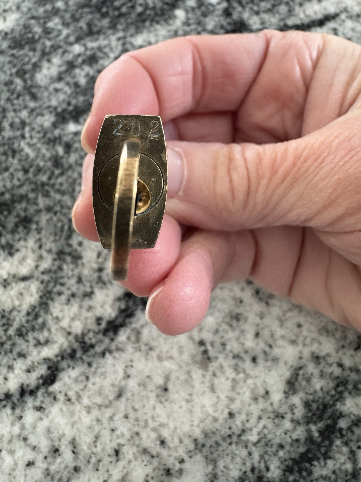 Louis Vuitton Vintage Lock & Key #202 | Authentic Brass | Pre-Owned thumbnail 3