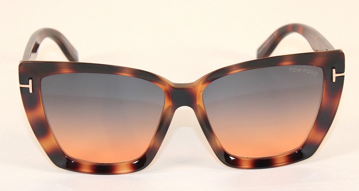 Tom Ford Scarlet-02 TF920 53P Havana Butterfly Sunglasses 57mm w