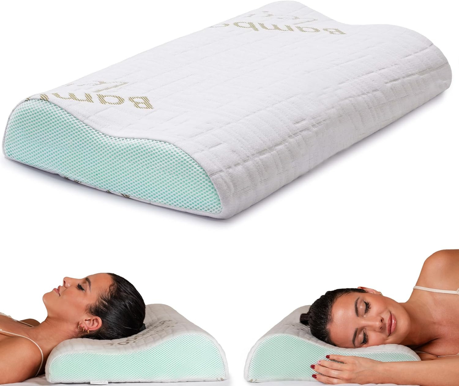 Flowen Almohada Cervical Y Cuello Viscoelastica Cojin Ortopédico Para Dormir Ant
