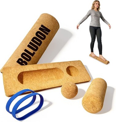 2026 NEW Balance Board Cork Half Roller Kit | Foot Balance Trainer & Ankle