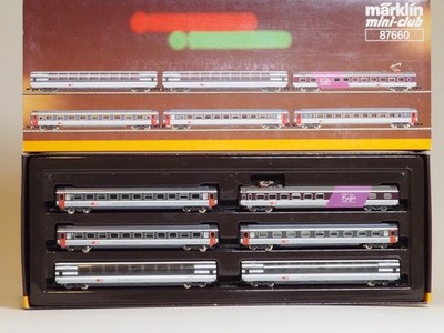 87660 MARKLIN Z-Scale SWISS SBB EUROCITY Express Train Passenger 6