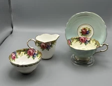 40’s Paragon Tapestry Rose Tea Set 4 Pc Excellent England Bone China TC33