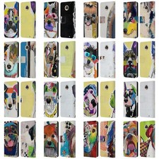 OFFICIAL MICHEL KECK DOGS LEATHER BOOK WALLET CASE COVER FOR MOTOROLA PHONES