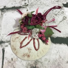 Sand Dollar Art Ornament Pink Christmas DIY