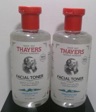 2 PACK Thayers Facial Toner Witch Hazel Cucumber Aloe Vera Alcohol-Free 8oz NEW