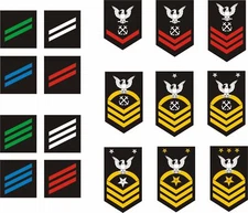 Navy Enlisted Rank Insignia stickers