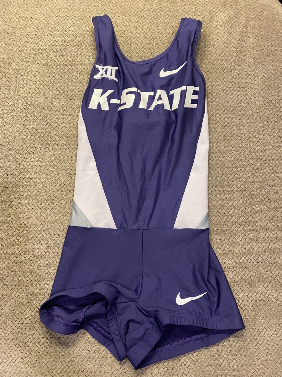 Womens Nike Pro Elite Kansas State Track Unitard Running Speedsuit