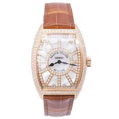 Franck Muller Sunrise 7882 QZ SNR D CD 18K Rose Gold Diamond