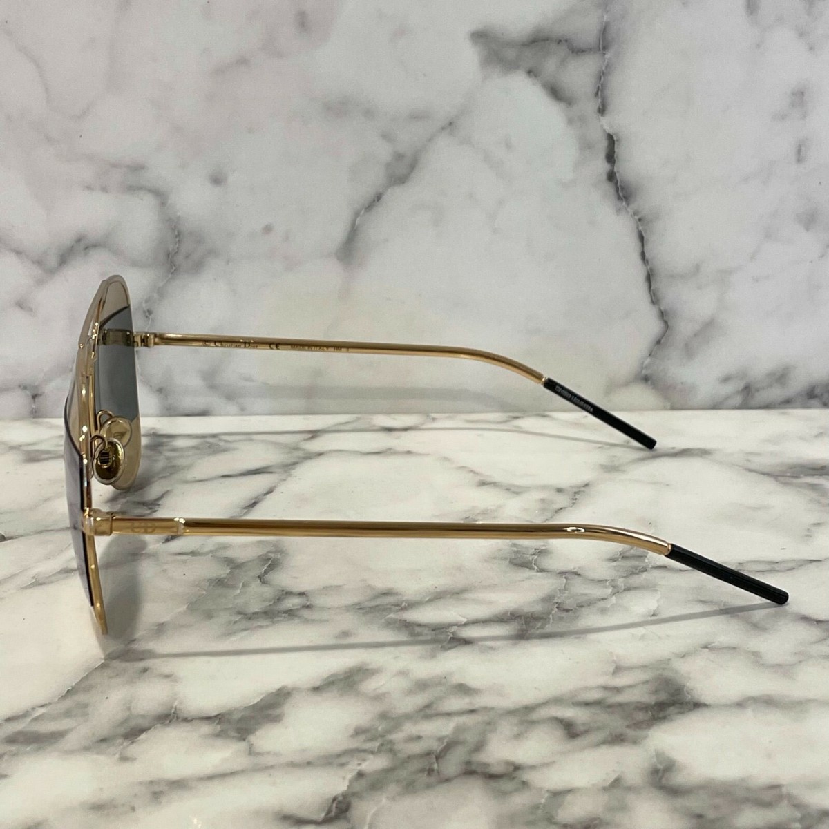 DIOR Split 1 Gold & Grey Aviator Mirrored Gold Sunglasses DIOR Split 1 Gold & Grey Aviator Mirrored Gold Sunglasses