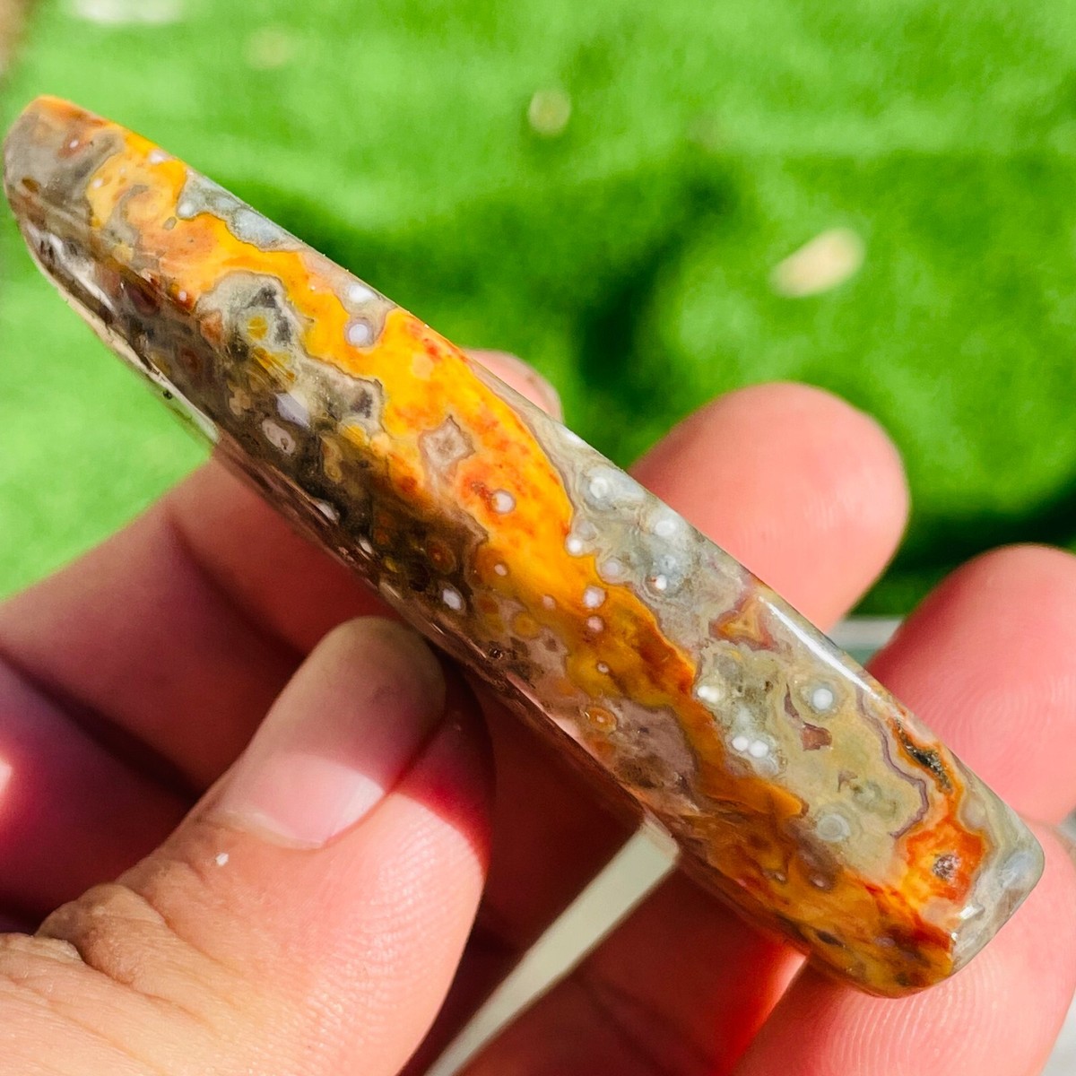 78g Natural 8Th Vein Ocean Jasper Crystal Display Specimen Healing