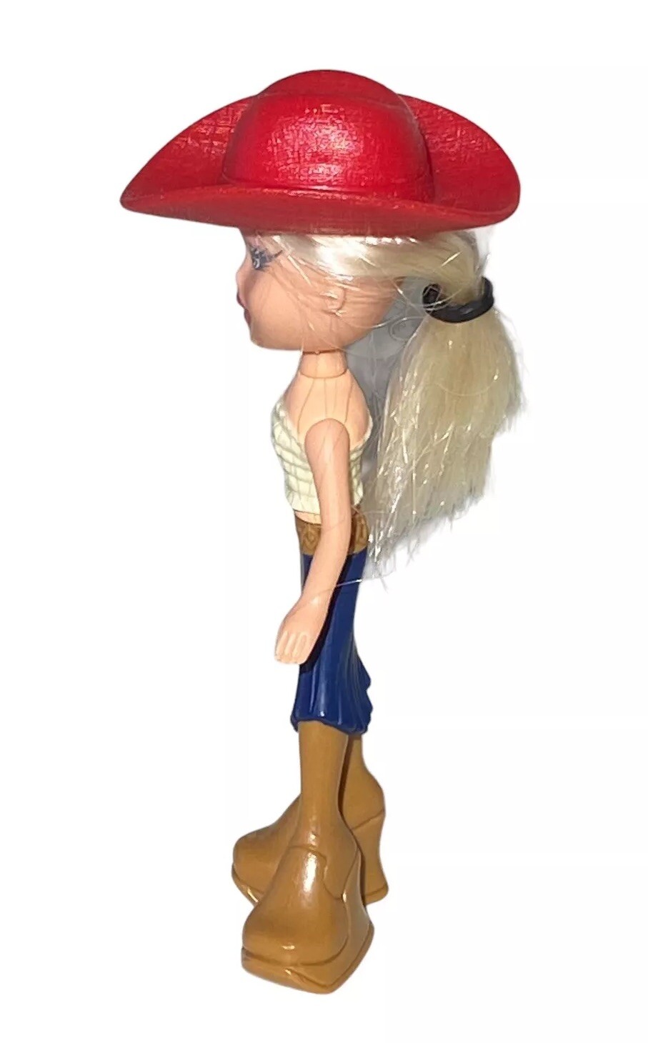 Lot Of 2 2003 McDonald’s Happy Meal Toy Bratz Dolls Chloe Blue Red Hat Cowgirl