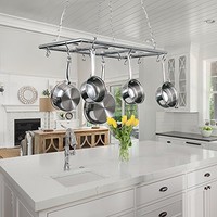 Hanging Pan Rack Pot Hooks Kitchen Ceiling Light Hanger Over Table Island Lights Hanging Pan Rack Pot Hooks Kitchen Ceiling Light Hanger Over Table Island Lights