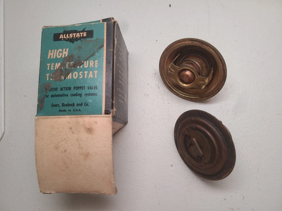 Termostato positivo de temperatura estándar vintage Allstate 7851 válvula poppet Foto 2 de 4