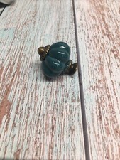 10 PCs.Retro Pumpkin Ceramic Door Knob Cabinet , Dresser Drawer Pull .Green