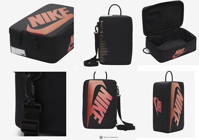 NIKE SHOE BOX BAG CROSS BODY STRAP BAG 12L black red Jordan 1