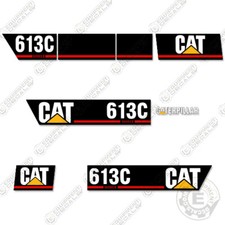 Fits Caterpillar 613-C Decal Kit Series 2 Scraper Equipment Decals (613C) 613 C