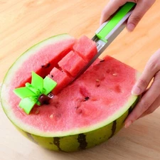 Watermelon Cutter Stainless Steel Windmill Design Cut Watermelon Kitchen Gadgets