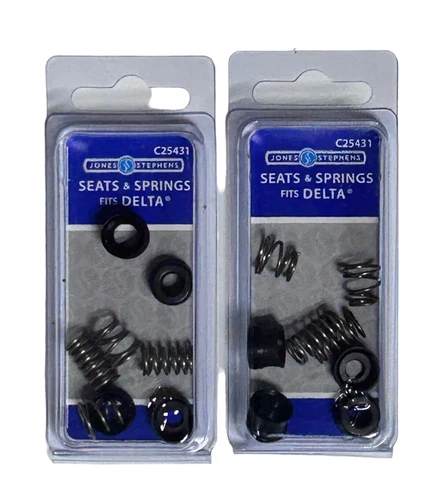 (2) C25431 Faucet Seats & Springs 8 Piece Kit Fits Peerless and Delta RP4993 - Picture 1 of 4