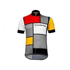 Maglia ciclismo retro uomo squadra 1985 La Vie Claire maglia ciclismo