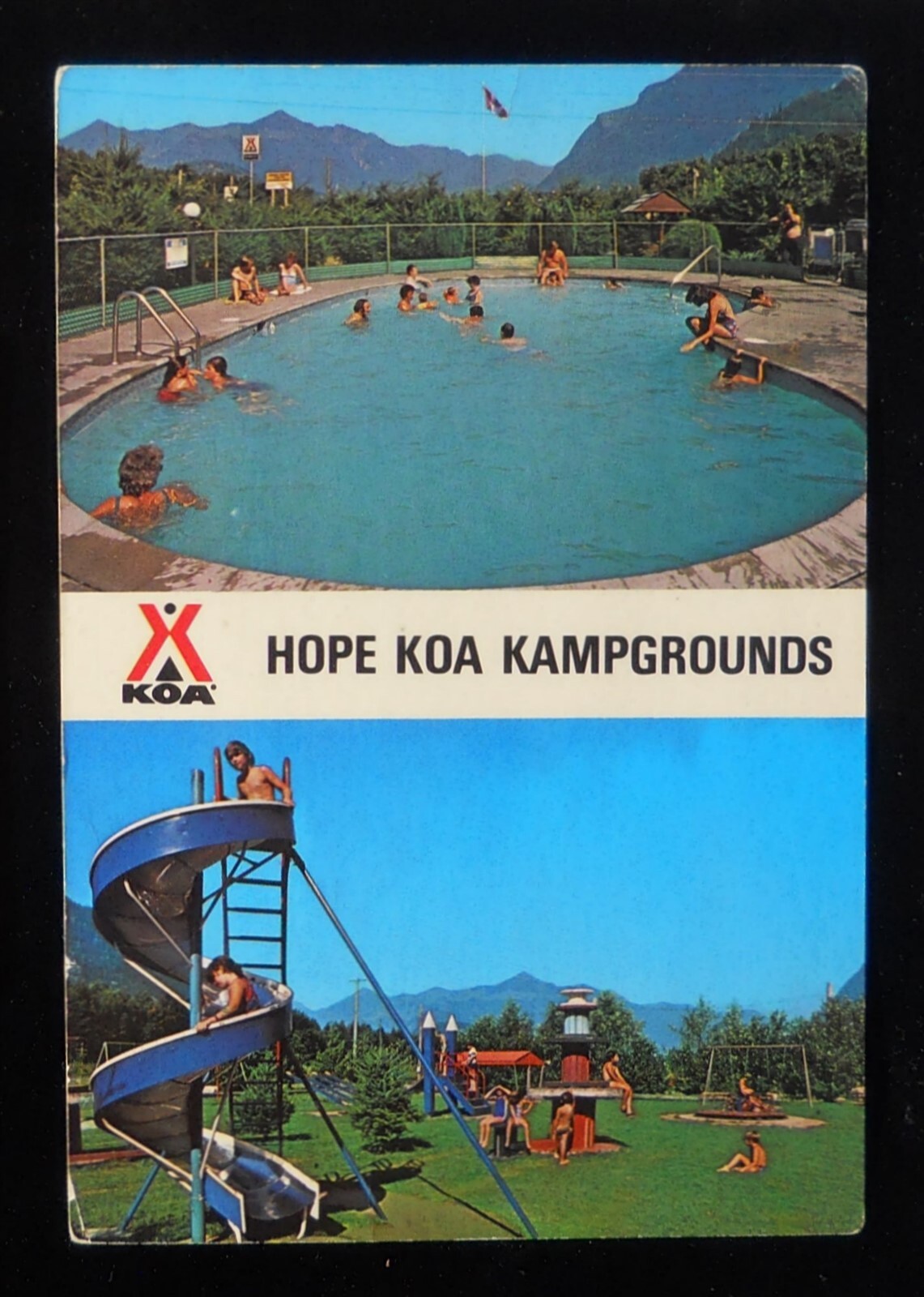 1970s? Swimming Pool and Kiddie Playground Hope KOA Kampgrounds Hope BC ...
