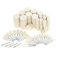 129 pcs Soft Felt Polishing Buffing Wheel Mixed Set for Dremel Rotary Tool A828