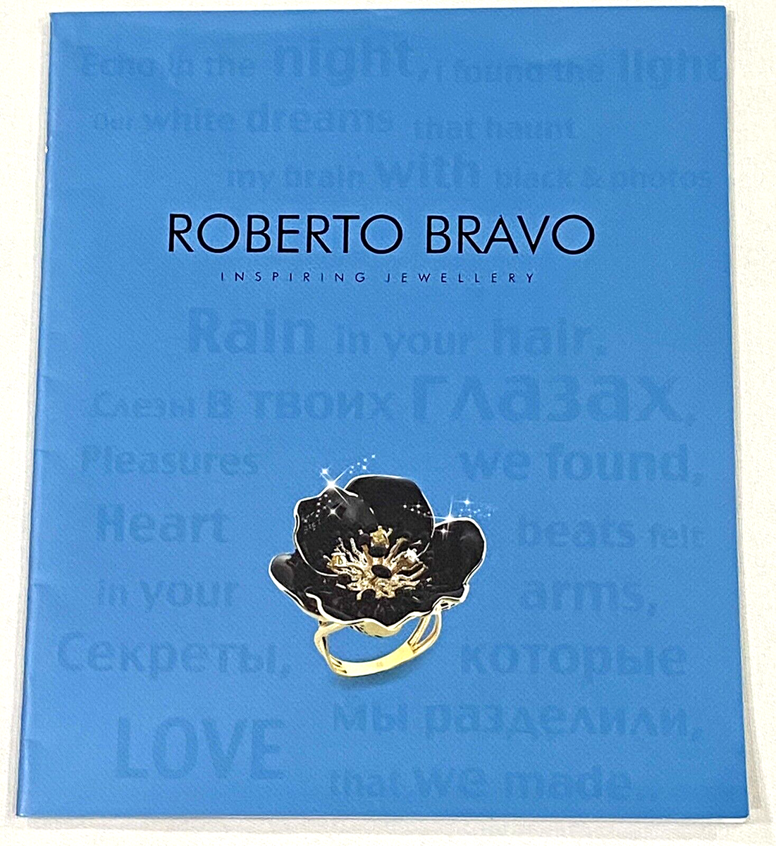 ROBERTO BRAVO Jewelry Advertising Brochure- In English Russian 24 pages