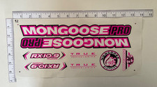 Calcomanías adhesivas Mongoose Pro (blanco, rosa, negro) - troqueladas