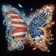 Diamond Painting Kits for Adults Butterfly, 5D Special Shape Diamond Art Kits