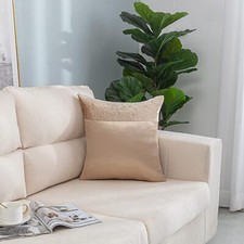 Luxury Crushed Velvet Faux Silk Cushion Covers 17x17, 20x20, 22x22, 24x24 Inches