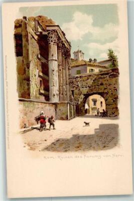 39431139 - Roma sign.G.Gioja Ruinen des Forums von Nervi Meissner und Buch