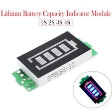Lithium Battery Capacity Indicator Module Power Tester Blue Display 4.2V-16.8V