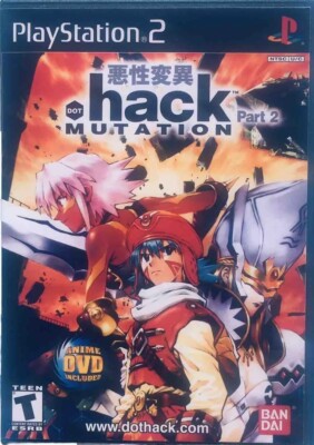Dot Hack Mutation (2003) SONY PlayStation 2 RARE RPG + PS2 Reproduction Case VGC
