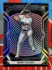2021 Panini Chronicles Obsidian Red Bobby Dalbec RC 04/25 Boston Red Sox #46