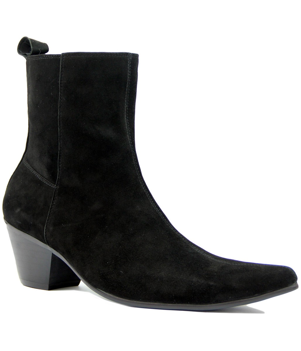 MADCAP MENS MOD RETRO 60s CUBAN HEEL WINKLEPICKER CHELSEA BEATLES BOOTS  CASBAH