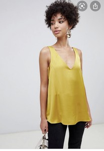 mustard yellow cami top