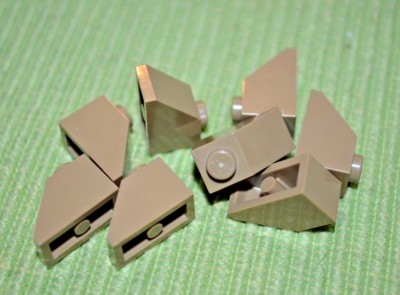 (8) 1x2 Dark Tan Standard Slope Bricks ~ Lego ~ NEW ~ Star Wars