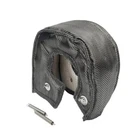 T3 Carbon Fiber Turbo Blanket Heat Shield Turbocharger Cover Wrap Black Color